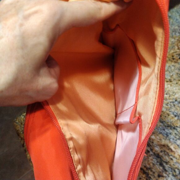 Baggallini Women's Orange Criss Cross Crossbody Shoulder Bag Multiple Pockets - Picture 11 of 15